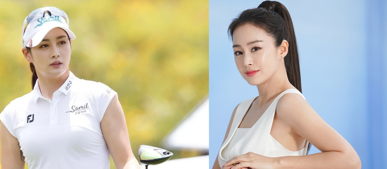 Golf thủ được cho là có gương mặt có nét giống Kim Tae Hee đã lên tiếng giải thích về tin đồn ngoại tình với Bi Rain. Ảnh internet