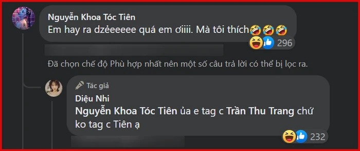 Nhiệt tình chúc mừng Tóc Tiên nhưng bị đàn chị chê 'ra vẻ', phản ứng bất ngờ của Diệu Nhi. Ảnh chụp màn hình Nhiệt tình chúc mừng Tóc Tiên nhưng bị đàn chị chê 'ra vẻ', phản ứng bất ngờ của Diệu Nhi. Ảnh chụp màn hình