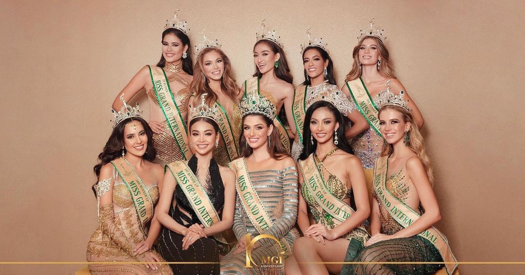 Dàn người đẹp xuất sắc trong cuộc thi Hoa hậu Hòa Bình Thế giới 2022. Ảnh IGNV