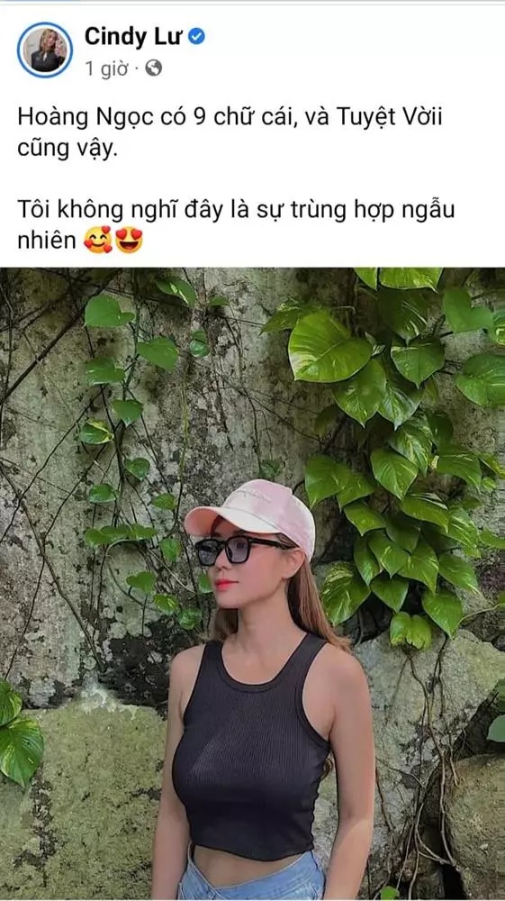 Động thái mới nhất của Cindy Lư nhận được sự chú ý của cộng đồng mạng. Động thái mới nhất của Cindy Lư nhận được sự chú ý của cộng đồng mạng.