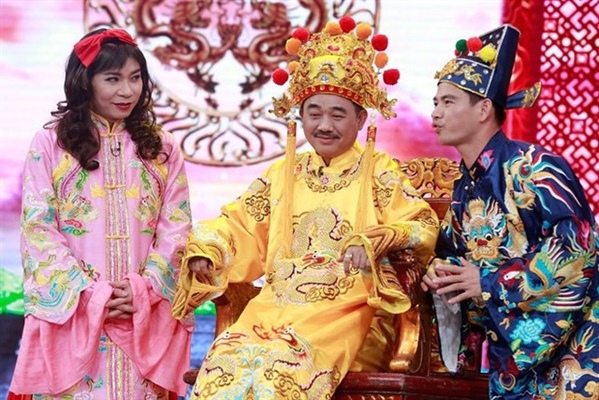 NSƯT Quốc Khánh ghi đậm dấu ấn với vai Ngọc Hoàng trong chương trình 'Gặp nhau cuối năm'. NSƯT Quốc Khánh ghi đậm dấu ấn với vai Ngọc Hoàng trong chương trình 'Gặp nhau cuối năm'.