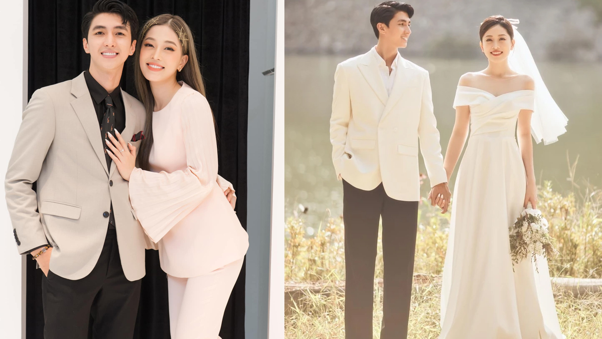 Phương Nga và Bình An kết hôn được hơn 1 tháng. Ảnh FBNV