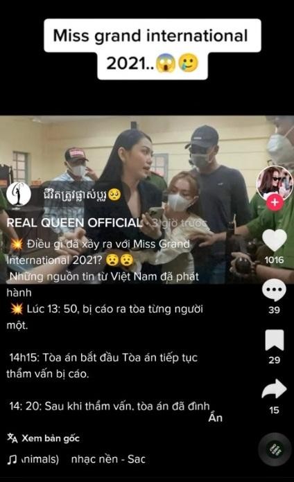 Fan sắc đẹp quốc tế còn nhầm Trang Nemo với Hoa hậu Thùy Tiên.