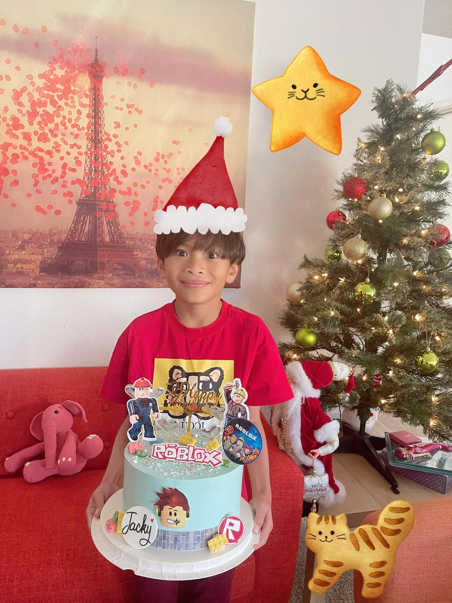 Con trai Ngô Kiến Huy đón sinh nhật tuổi 11. Ảnh FBNV