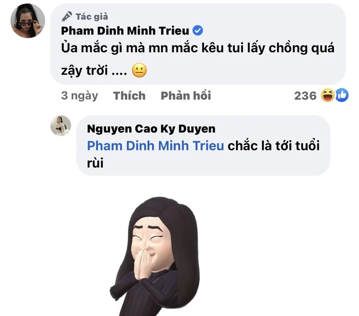 Kỳ Duyên đã có màn tương tác thú vị với Minh Triệu. Ảnh chụp màn hình Kỳ Duyên đã có màn tương tác thú vị với Minh Triệu. Ảnh chụp màn hình