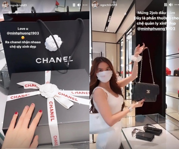 Những lần chịu chi của Ngọc Trinh: Tặng đồng nghiệp đồ hiệu đắt đỏ vẫn chưa chất bằng quà Tết khủng cho trợ lý - Ảnh 2 Những lần chịu chi của Ngọc Trinh: Tặng đồng nghiệp đồ hiệu đắt đỏ vẫn chưa chất bằng quà Tết khủng cho trợ lý - Ảnh 2