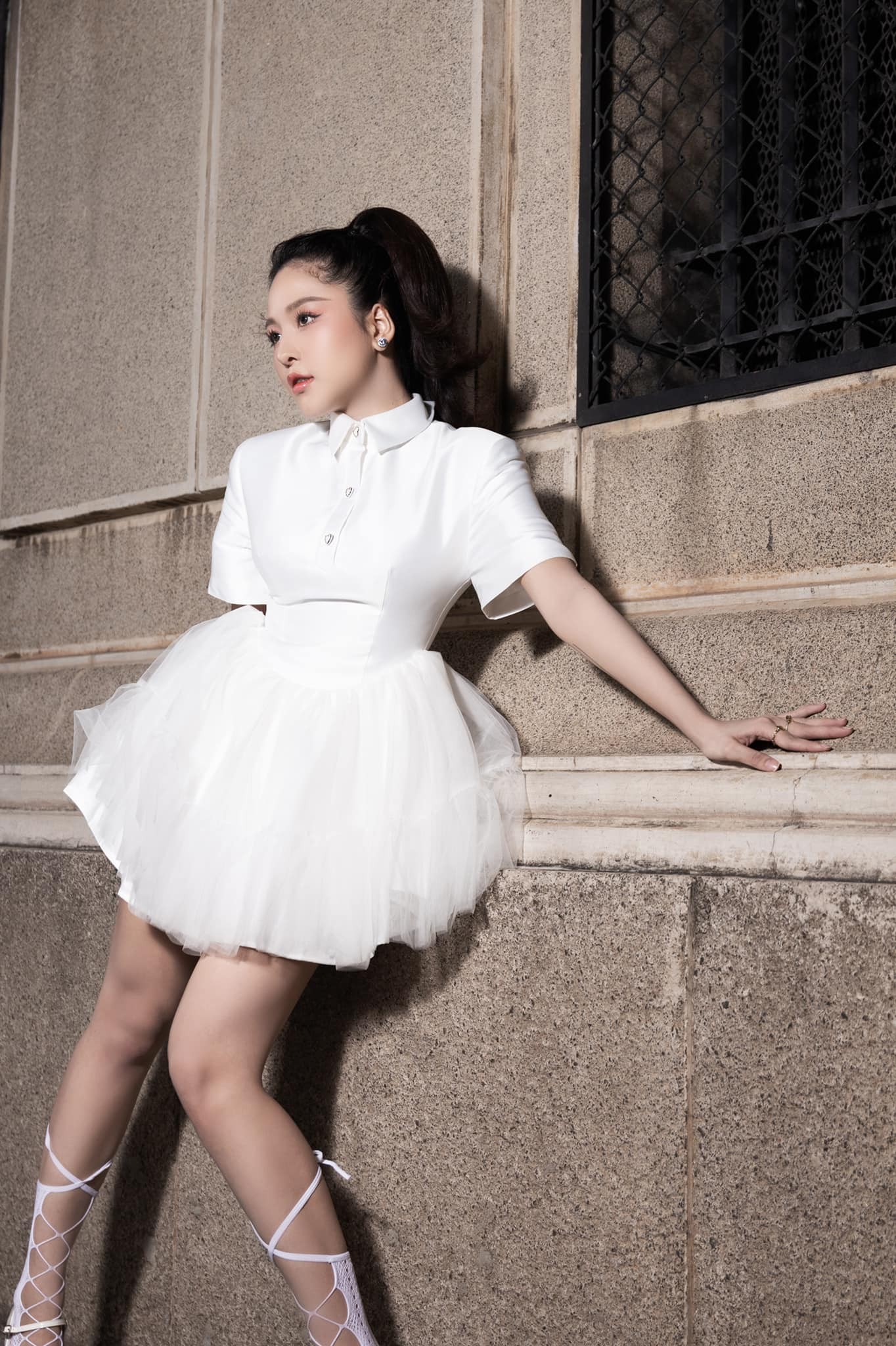 Sau ồn ào lộ clip nhạy cảm, hotgirl Trâm Anh đã vượt qua sóng gió. Ảnh FBNV