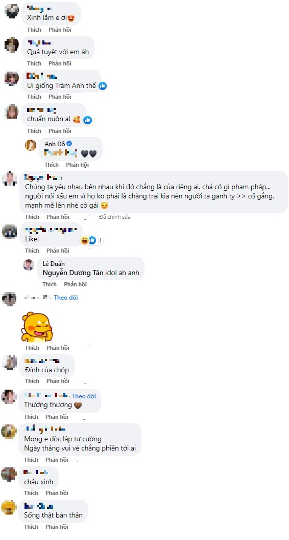 Những bình luận của dân mạng dưới bài viết của Trâm Anh. Ảnh chụp màn hình Những bình luận của dân mạng dưới bài viết của Trâm Anh. Ảnh chụp màn hình