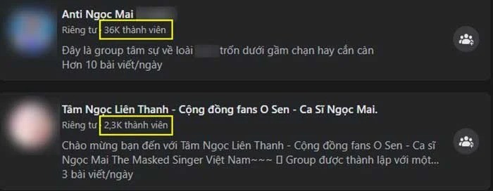 Hội nhóm antifan Ngọc Mai còn nhiều thành viên hơn cả FC. Hội nhóm antifan Ngọc Mai còn nhiều thành viên hơn cả FC.