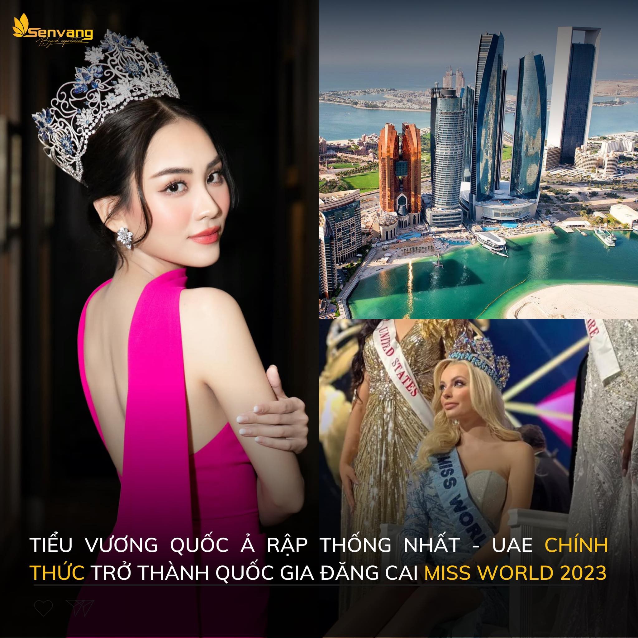 Mai Phương chuẩn bị tham gia Miss World. Ảnh FBNV