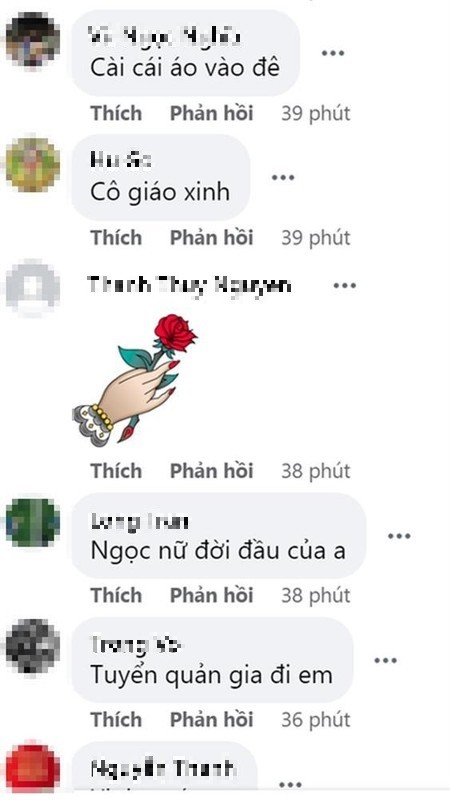 Những bình luận trên mạng xã hội về bức ảnh của Midu. Ảnh chụp màn hình Những bình luận trên mạng xã hội về bức ảnh của Midu. Ảnh chụp màn hình