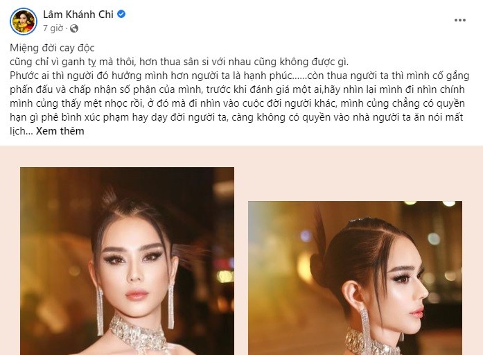 Nữ ca sĩ còn đăng bức tâm thư khi nhận lời cay đắng từ antifan. Ảnh chụp màn hình FBNV
