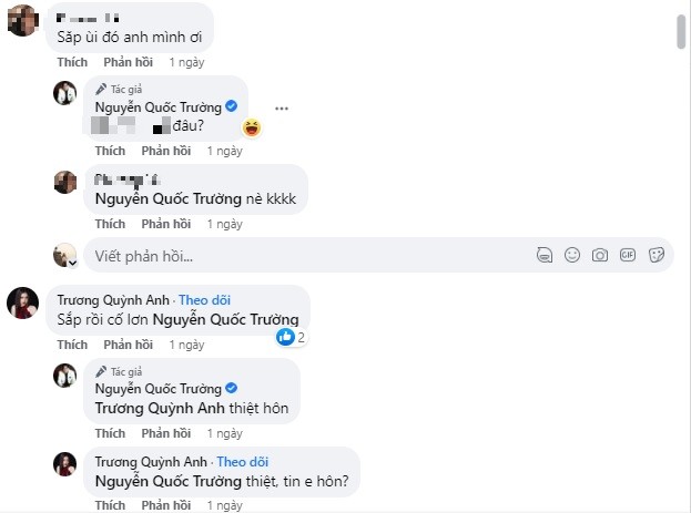 Quốc Trường than thở bao giờ mới đến lượt làm chú rể. Ảnh chụp màn hình Quốc Trường than thở bao giờ mới đến lượt làm chú rể. Ảnh chụp màn hình