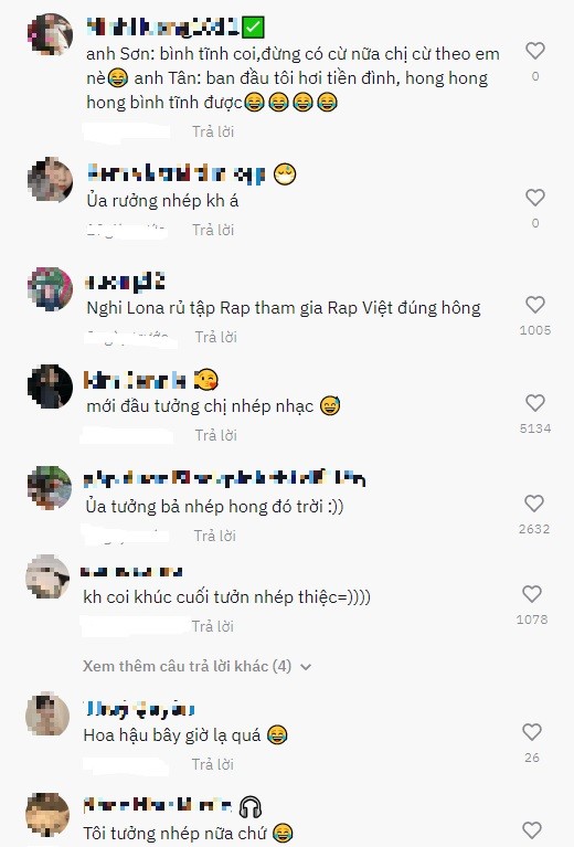 Những bình luận bất ngờ về màn rap của Đoàn Thiên Ân. Ảnh chụp màn hình Những bình luận bất ngờ về màn rap của Đoàn Thiên Ân. Ảnh chụp màn hình