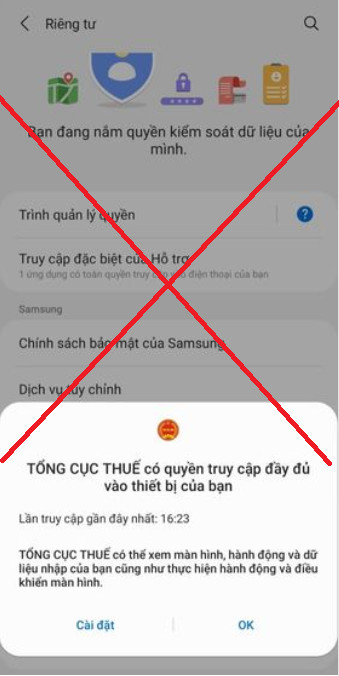 Cục Thuế TP. HCM cảnh báo về app giả mạo nhằm chiếm đoạt tài sản 1 Cục Thuế TP. HCM cảnh báo về app giả mạo nhằm chiếm đoạt tài sản 1