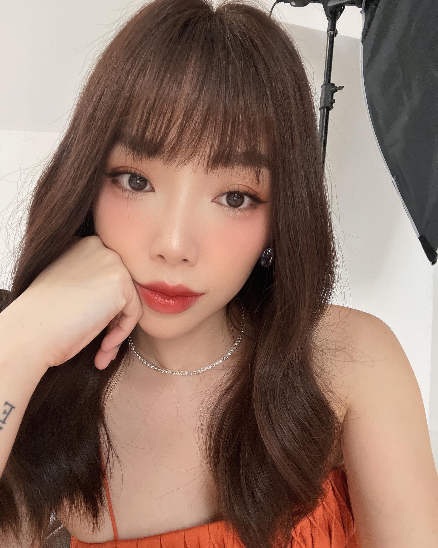 Tóc Tiên xuất hiện với diện mạo lạ. Ảnh FBNV