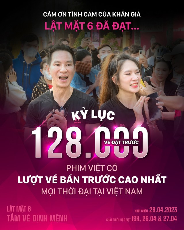 Phim hiện đã bán được 128.000 vé dù chưa đến ngày công chiếu chính thức. Ảnh CGV Phim hiện đã bán được 128.000 vé dù chưa đến ngày công chiếu chính thức. Ảnh CGV