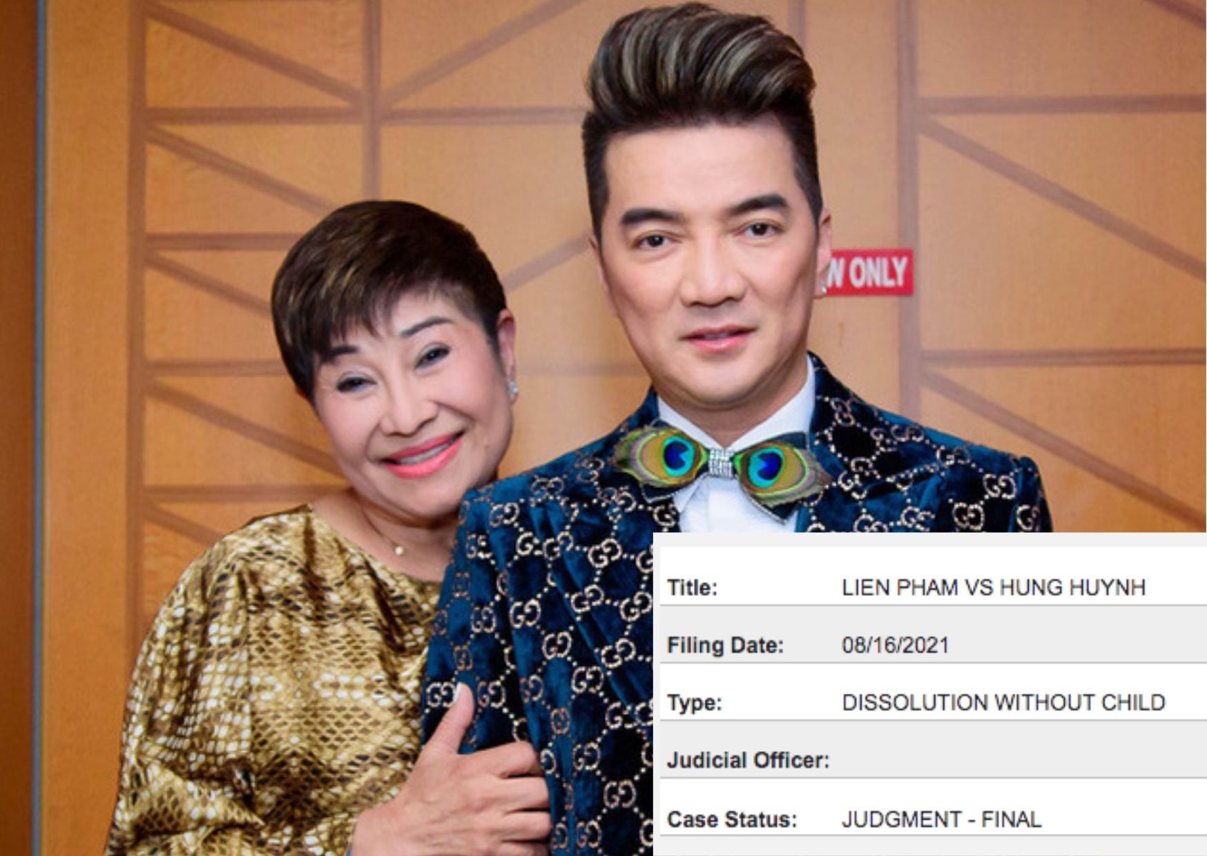 Phía bà Liên Phạm cũng đã nộp giấy chứng nhận tống đạt hồ sơ đến Đàm Vĩnh Hưng và cho biết giữa họ không xảy ra tranh chấp