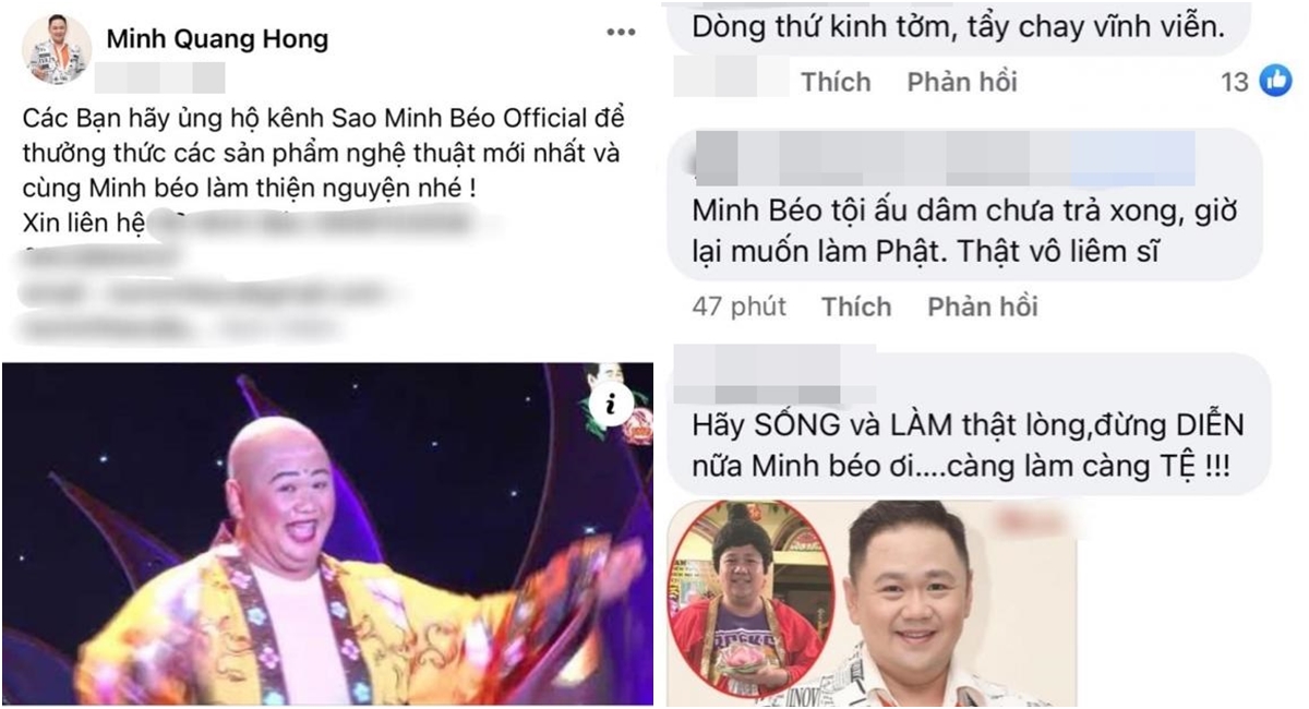 Minh Béo lại gây sốc giữa lúc ồn ào 'nổ' nhận vai Đức Phật, quyết có việc làm giống hệt Hoài Linh