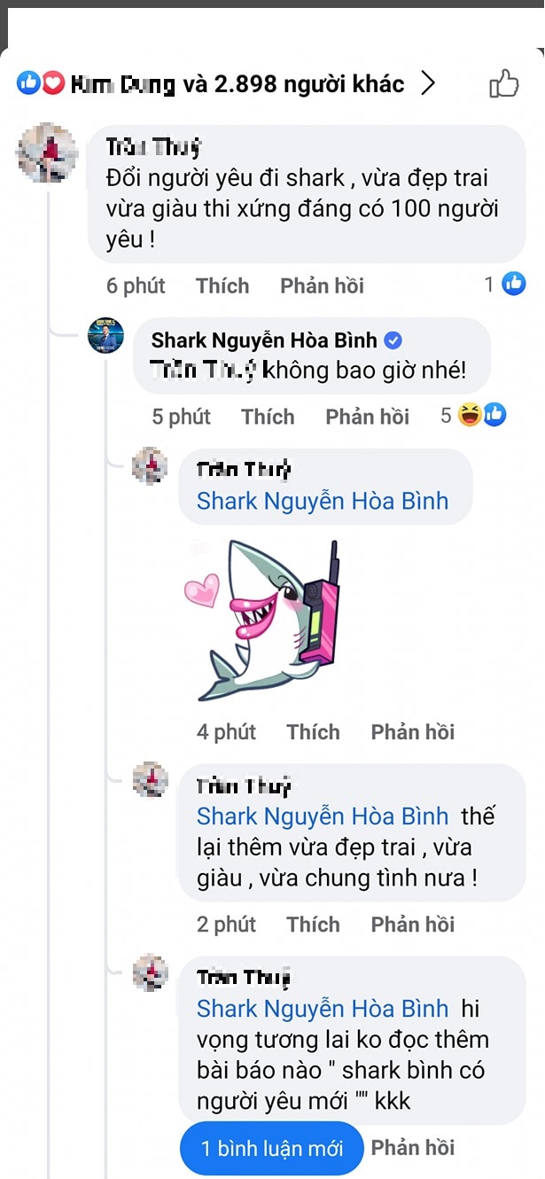 Không thể tin nổi: Bị yêu cầu 'đổi người yêu', Shark Bình nói thẳng 1 câu khiến dân mạng 'há hốc mồm'