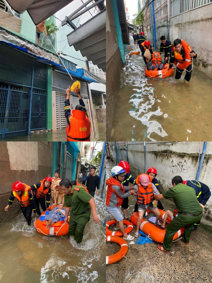 CHÙM ẢNH: Đà Nẵng vực dậy trận mưa lịch sử, ngời sáng tinh thần 'tương thân tương ái'