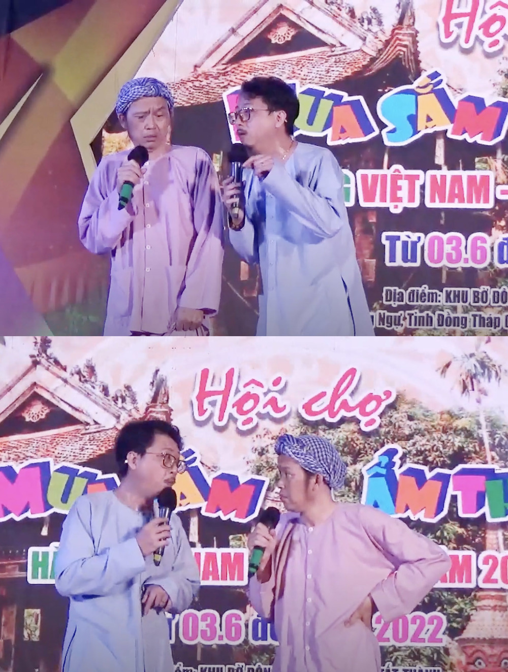 Tháng 6 vừa qua, Hoài Linh cùng Hứa Minh Đạt biểu diễn tại một hội chợ ở Đồng Tháp