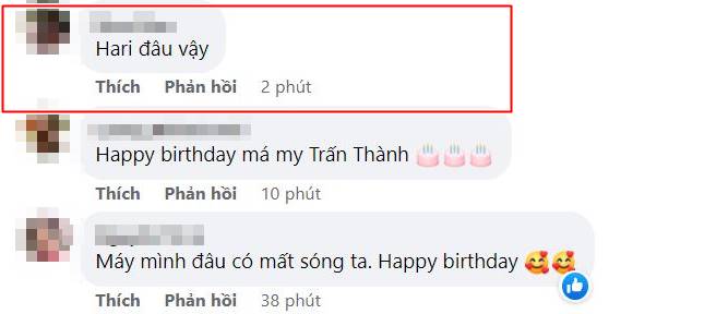 Dân tình liên tục gọi tên Hari Won dưới bài đăng của Trấn Thành Dân tình liên tục gọi tên Hari Won dưới bài đăng của Trấn Thành