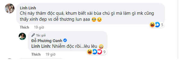 Phương Oanh tương tác vô cùng hài hước với người hâm mộ Phương Oanh tương tác vô cùng hài hước với người hâm mộ
