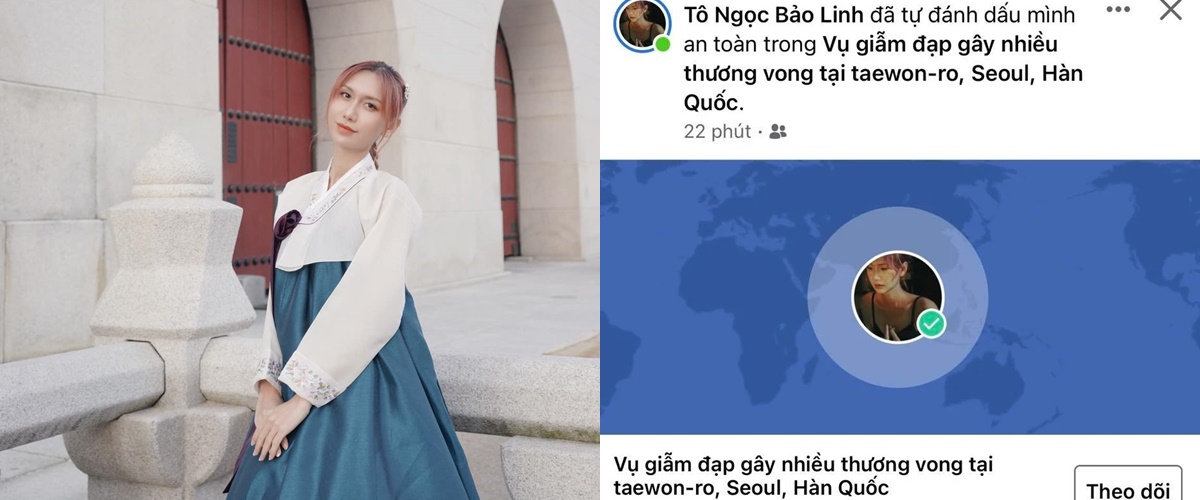 Lynk Lee tự đánh dấu mình an toàn trên trang cá nhân