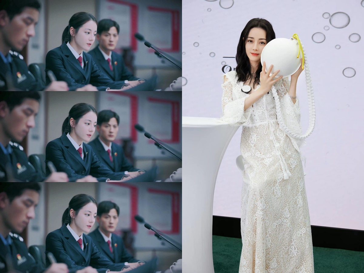 Khác với hình ảnh ngọc nữ nhẹ nhàng trước đây, khi khoác lên mình bộ quân phục, Địch Lệ Nhiệt Ba như lột xác một cách ngoạn mục