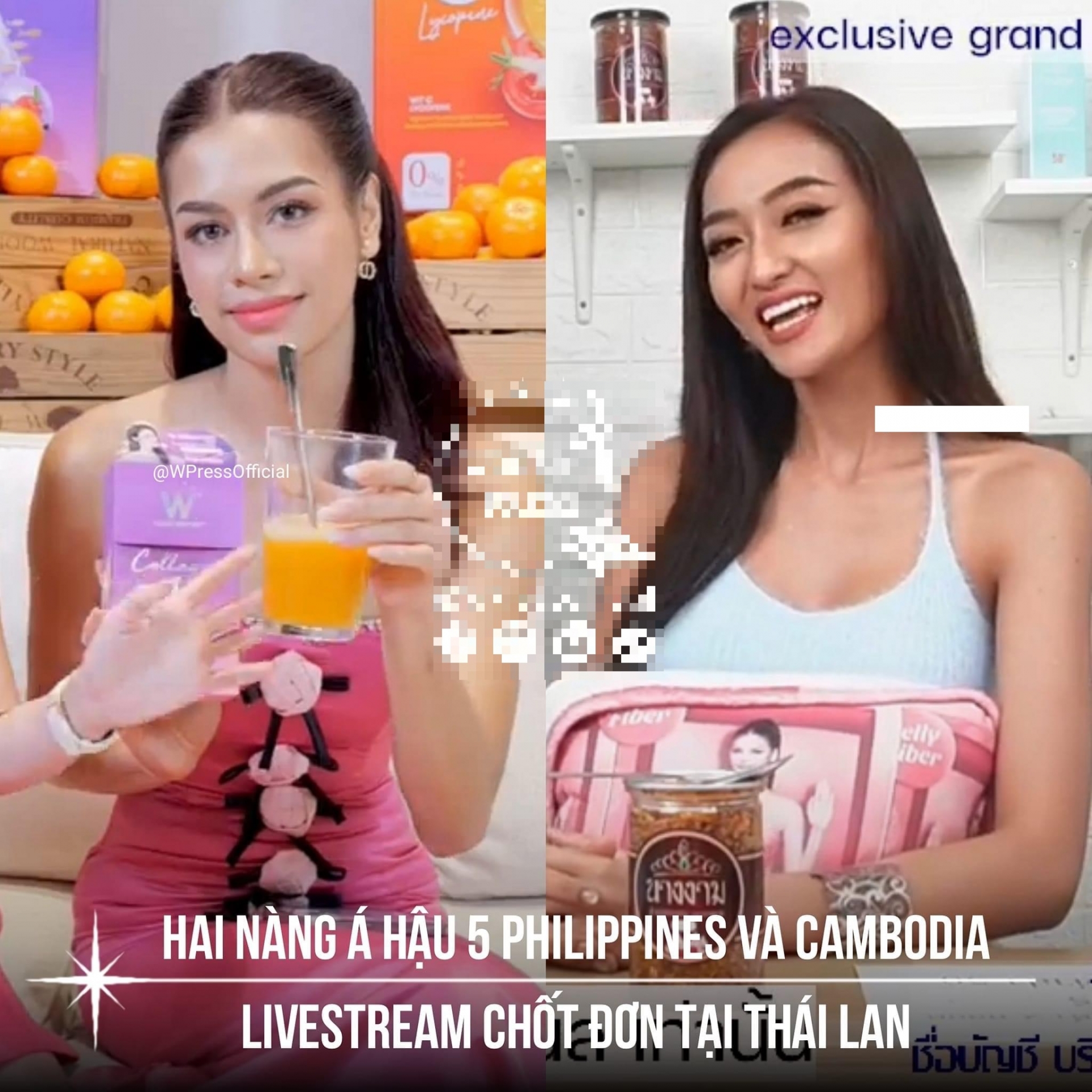 Hai nàng Á hậu 5 phải lên sóng livestream bán hàng sau khi đăng quang Miss Grand International 2022 