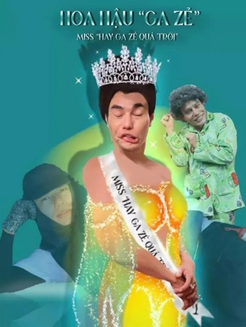 Thường xuyên bị chế chế ảnh, song với tích cách hài hước Lê Dương Bảo Lâm chẳng mấy bận tâm. Ảnh: Internet