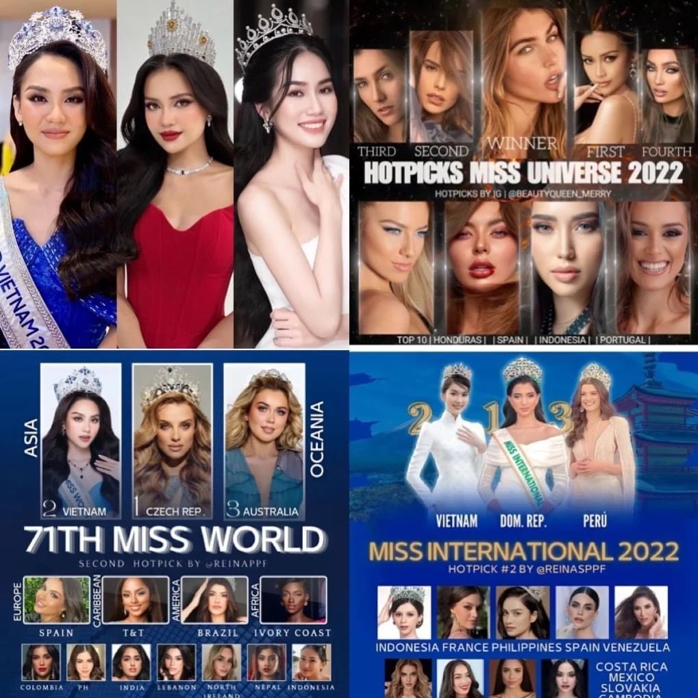 Các đại diện của Việt Nam ở các đấu trường khác cũng nhận được tín hiệu tích cực khi các chuyên trang sắc đẹp đánh giá cao