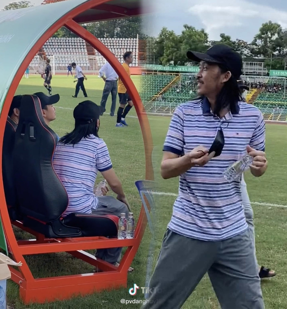 Hoài Linh xuất hiện trong một trận bóng đá giao hữu tổ chức ở Cần Thơ