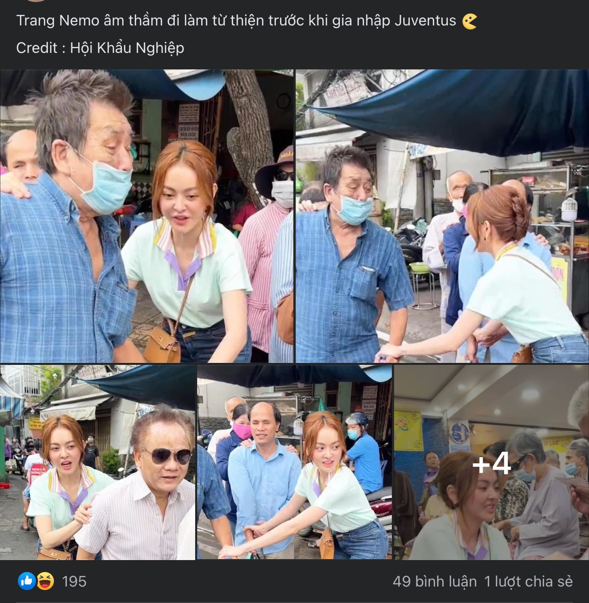 Thời gian qua, Trang Nemo tích cực tham gia các hoạt động thiện nguyện