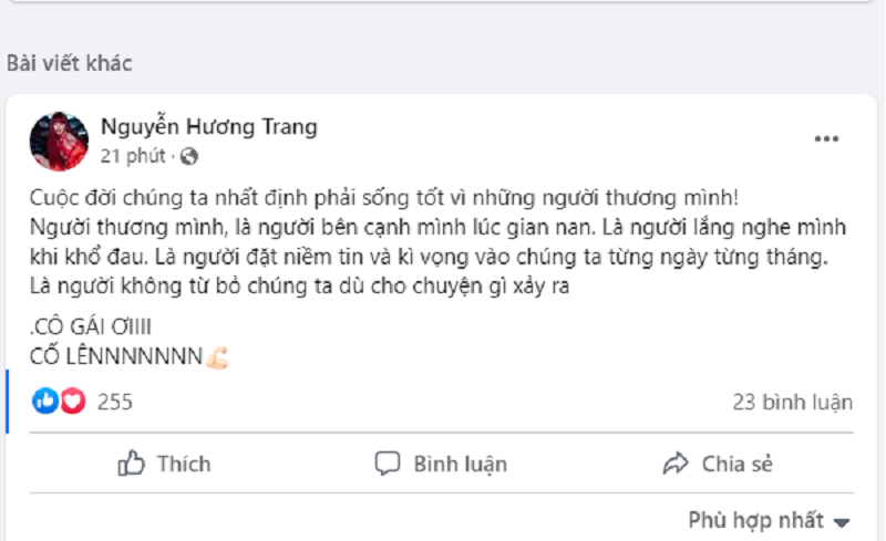 Trang Nemo nói lời 'gan ruột' trong bài đăng sáng nay, sau khi quỳ xin lỗi bị hại tại tòa. Ảnh: Chụp màn hình