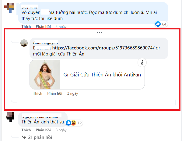 Dân mạng lập các hội nhóm nhằm bảo vệ Thiên Ân Dân mạng lập các hội nhóm nhằm bảo vệ Thiên Ân