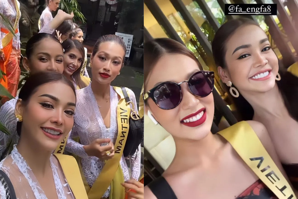 Engfa Waraha là bạn thân của Thiên Ân tại Miss Grand International 2022