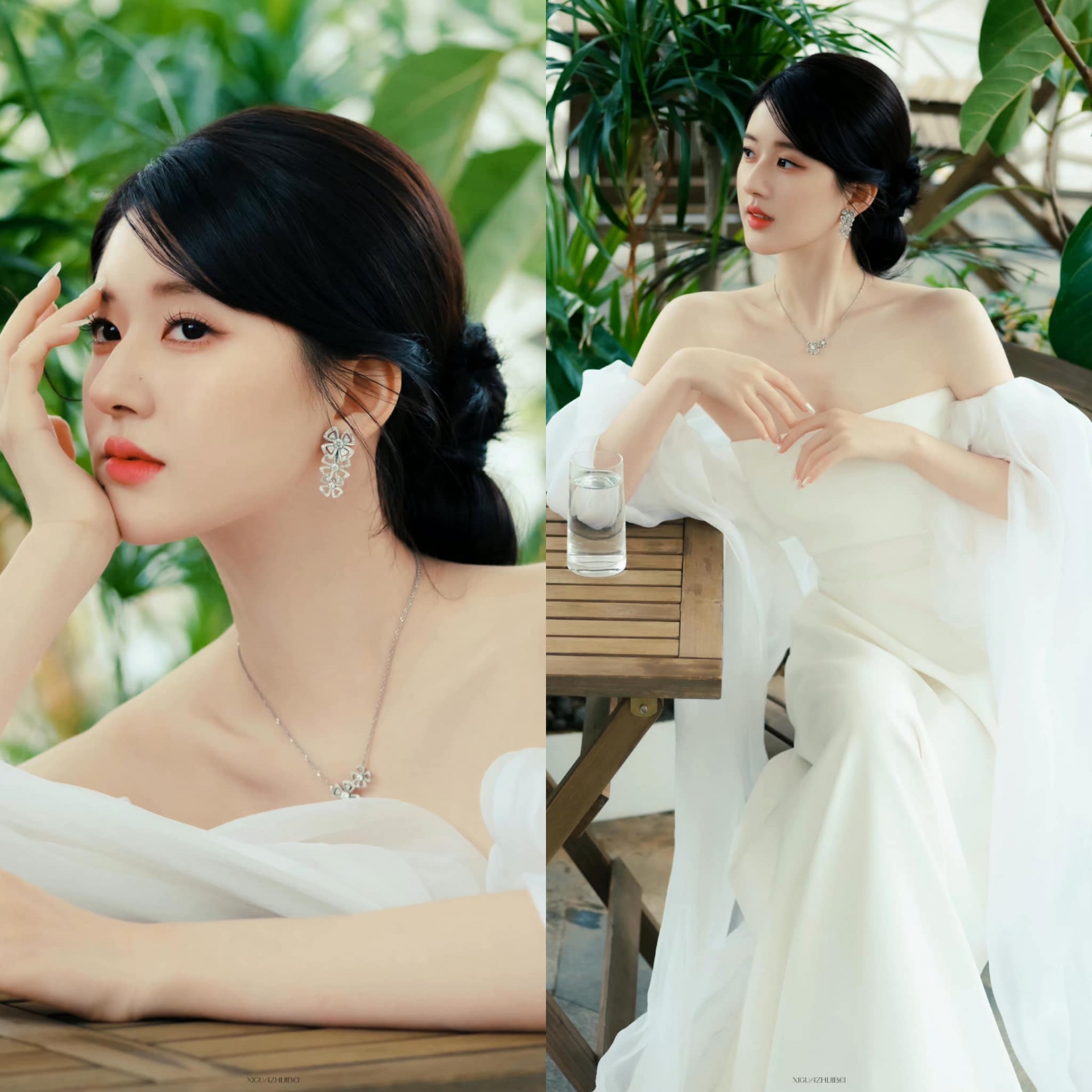 Triệu Lộ Tư diện váy cúp ngực trắng, khoe nét thanh thuần