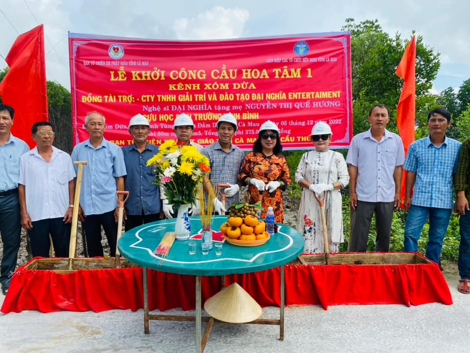 Đại Nghĩa háo hức khoe tin vui nhân dịp sinh nhật, xây dựng một cây cầu tại Cà Mau