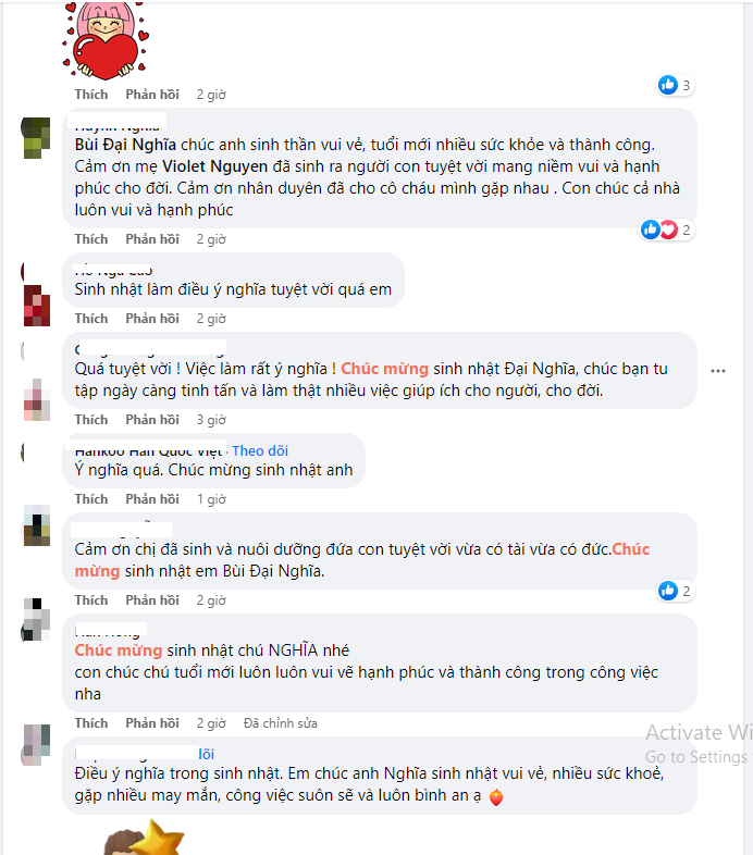 Cư dân mạng để lại nhiều khen ngợi trước việc làm ý nghĩa của nam MC Đại Nghĩa Cư dân mạng để lại nhiều khen ngợi trước việc làm ý nghĩa của nam MC Đại Nghĩa