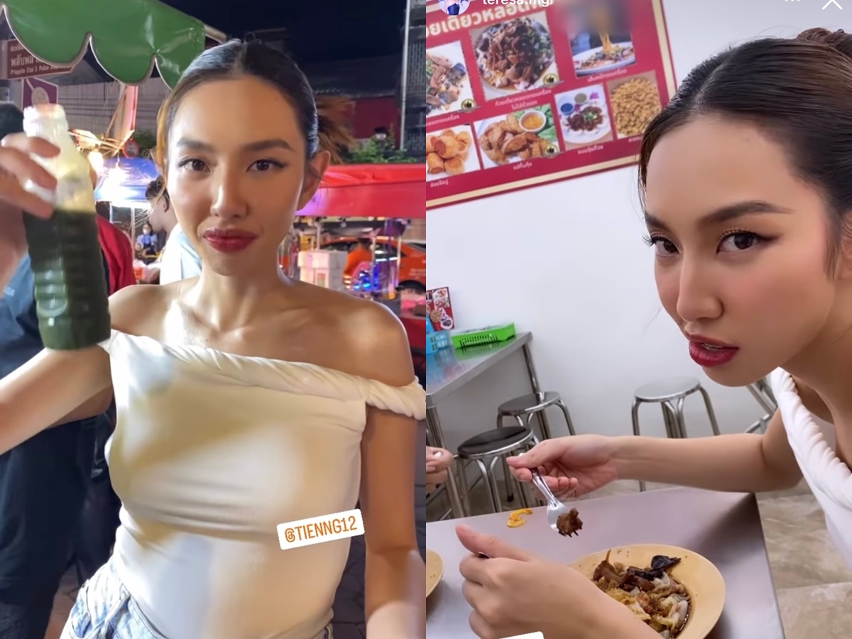 Thùy Tiên được bà Teresa chở đi ăn uống xả láng