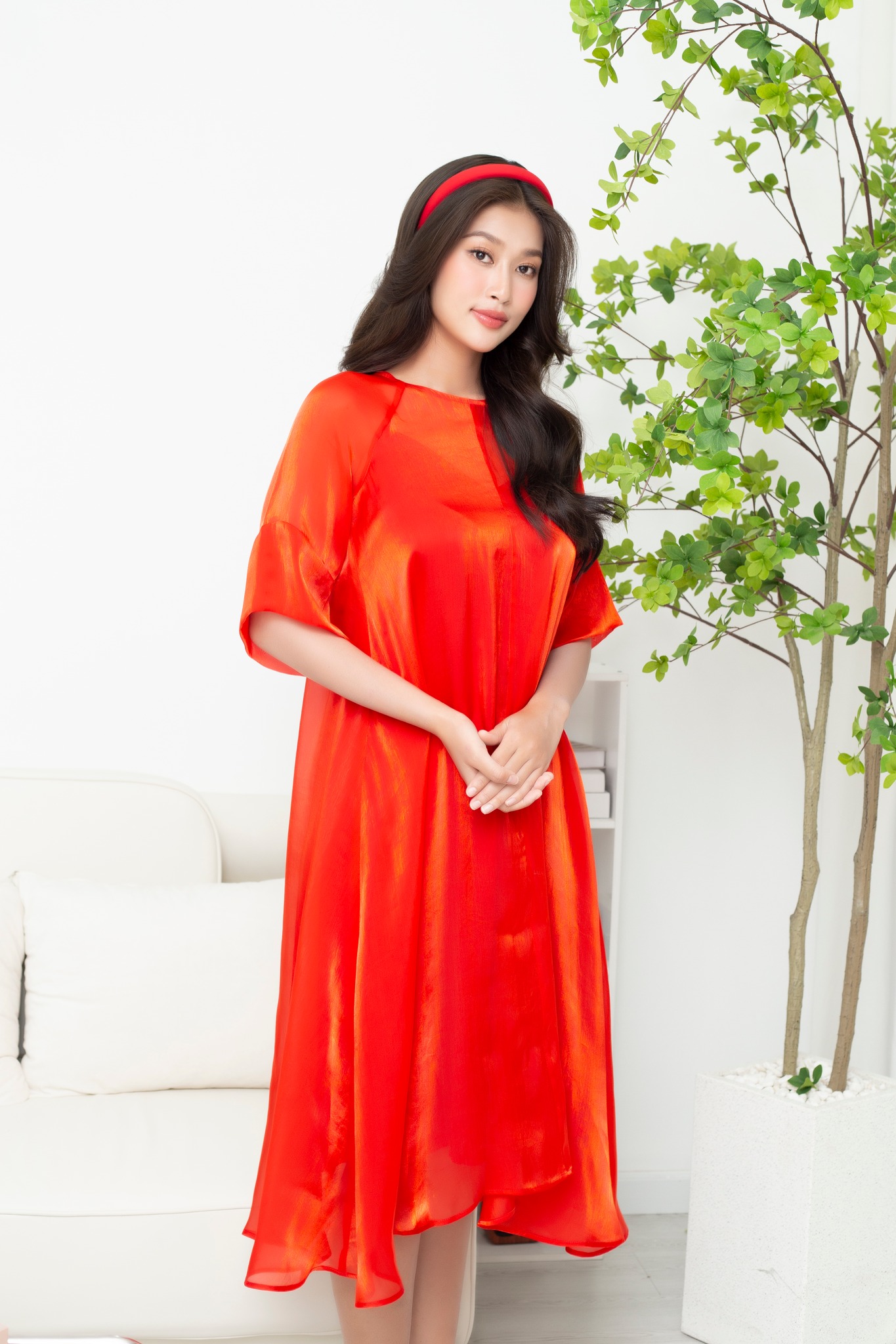 Một số hình ảnh Thiên Ân tại Tuần lễ thời trang quốc tế Tơ lụa Thái Lan 2022