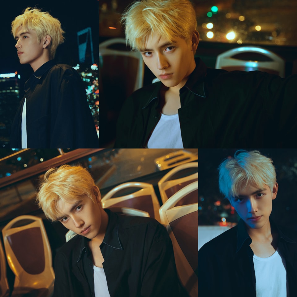 Trần Phi Vũ đăng loạt ảnh với mái tóc vàng kim rực rỡ 