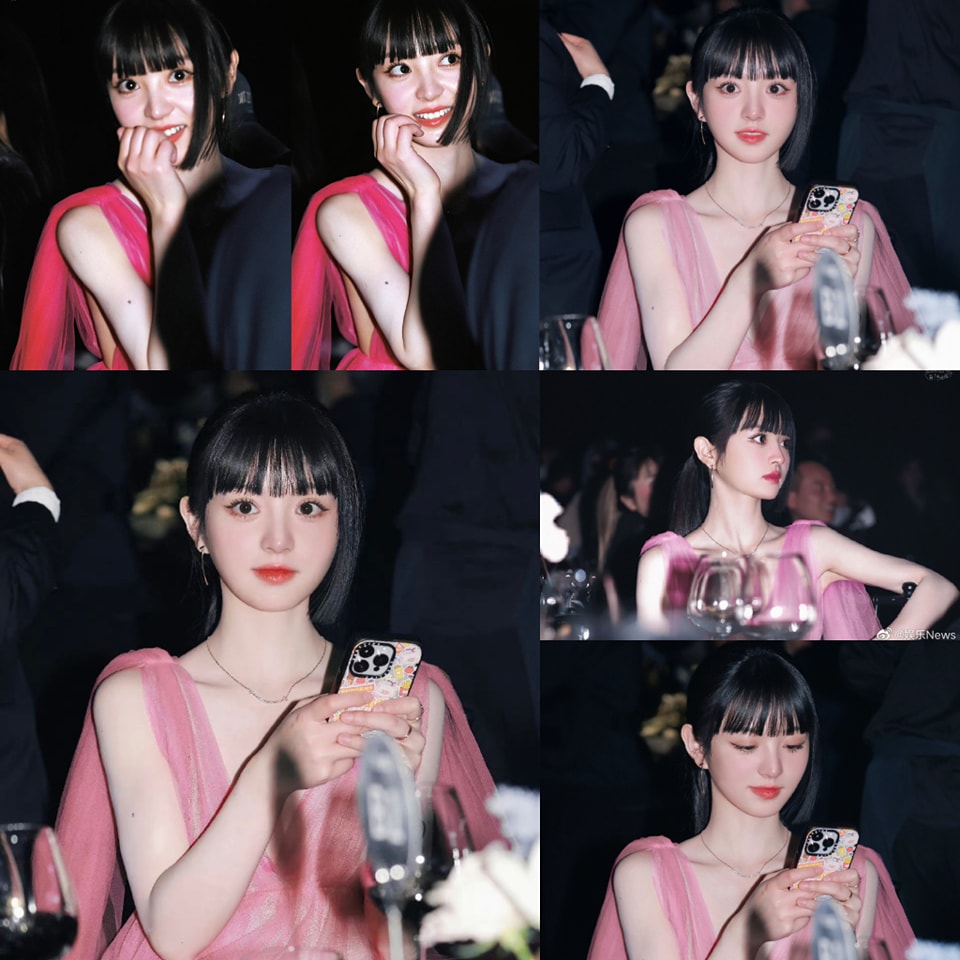 Loạt ảnh trong hội trường Thịnh điển GQ của Điền Hi Vi gây sốt trên bảng tìm kiếm. Khoác lên người bộ váy voan màu hồng cánh sen, Điền Hi Vi được khen ngợi đáng yêu như một nàng tiên mùa xuân.