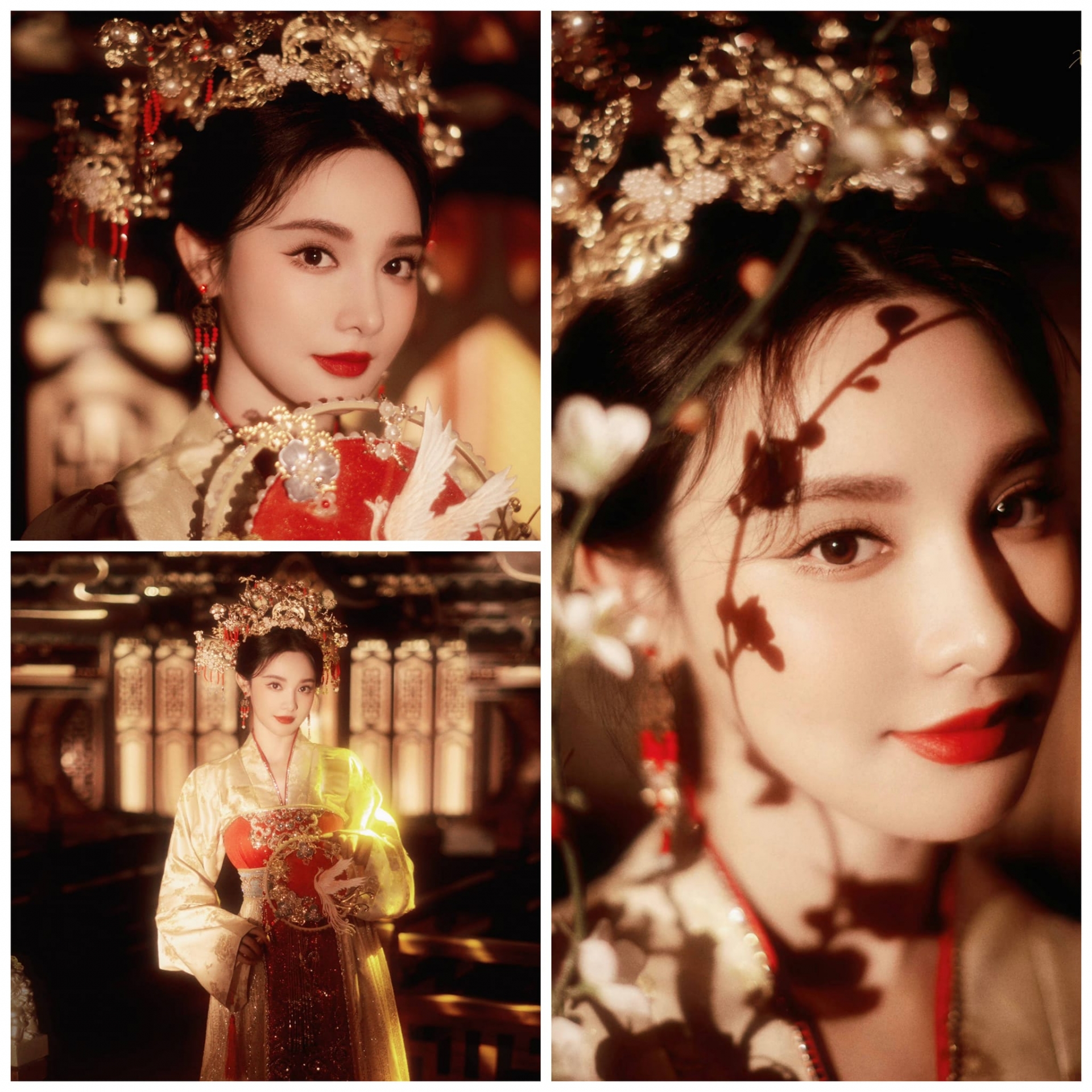 Bành Tiểu Nhiễm trong tạo hình tân nương cổ trang mới