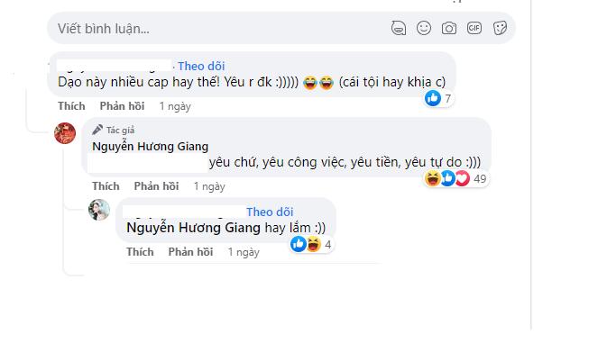 Hương Giang ẩn ý phủ nhận tin đồn có tình mới hậu chia tay Matt Liu thông qua tương tác với đồng nghiệp Hương Giang ẩn ý phủ nhận tin đồn có tình mới hậu chia tay Matt Liu thông qua tương tác với đồng nghiệp