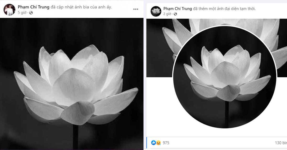Chí Trung khiến dân tình xôn xao khi chuyển ảnh bìa lẫn ảnh đại diện sang màu đen