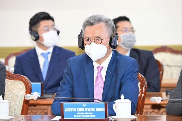 Ông Jusstin Chiu Hwok Hung phát biểu tại buổi làm việc