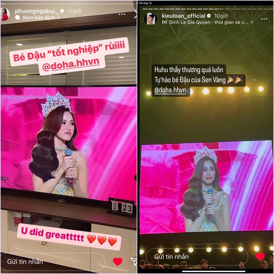 Đỗ Thị Hà kết thúc 2 năm đương nhiệm, dàn hậu nhà Sen Vàng đồng loạt nói lời gan ruột. Ảnh: Chụp màn hình